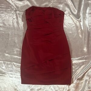 David's Bridal Red Dress